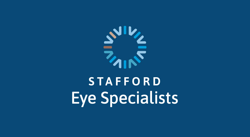 Logo on blue background